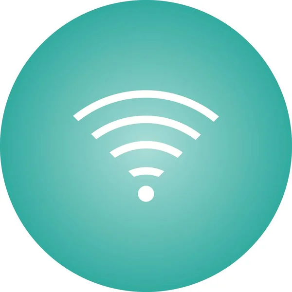 Ícono Glifo Vectorial Wifi Único — Vector de stock