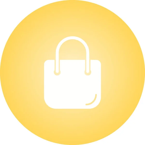 Unique Handbag Vector Glyph Icon — Stock Vector