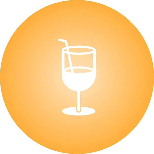 Einzigartiges Juice Vector Glyph Icon — Stockvektor