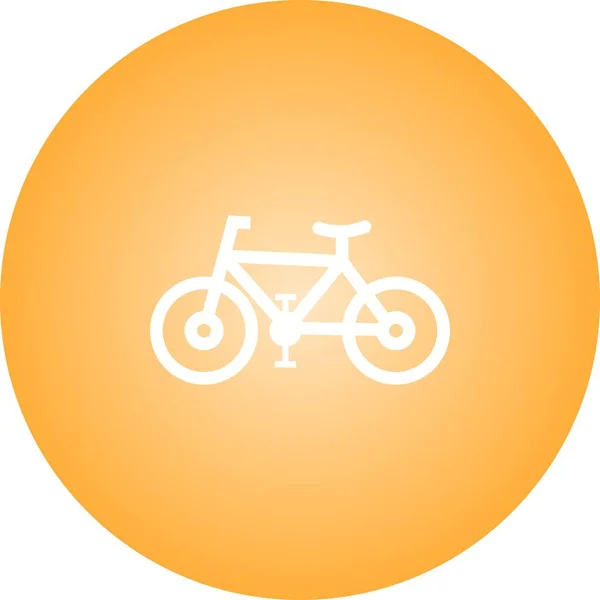 Μοναδικό Ποδήλατο Διάνυσμα Glyph Εικονίδιο — Διανυσματικό Αρχείο