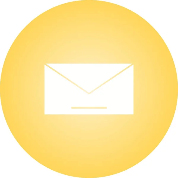 Vector Correo Único Glifo Icono — Vector de stock