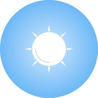 Eşsiz Güneş Vektörü Kabartma Simgesi