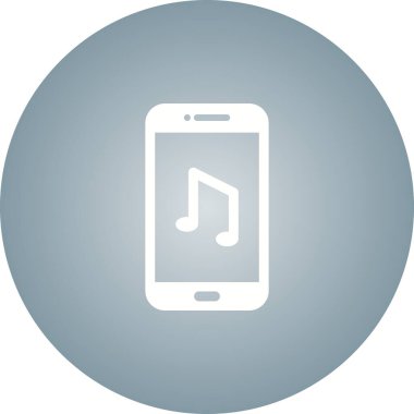 Benzersiz Müzik Uygulaması Vektör Kabartma Simgesi