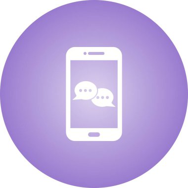 Eşsiz Konuşma Vektörü Glyph Simgesi