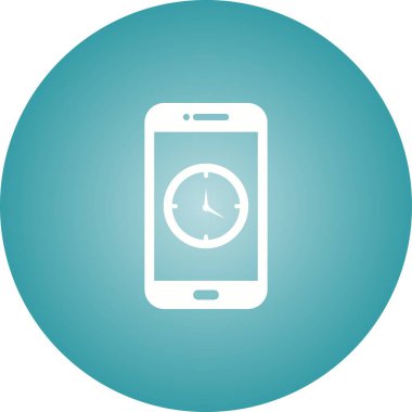 Eşsiz Saat Uygulama Vektörü Kabartma Simgesi