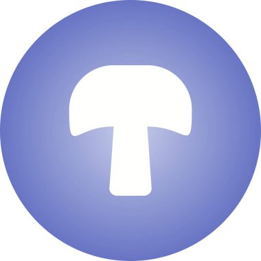 Benzersiz Mantar Vektör Kabartma Simgesi