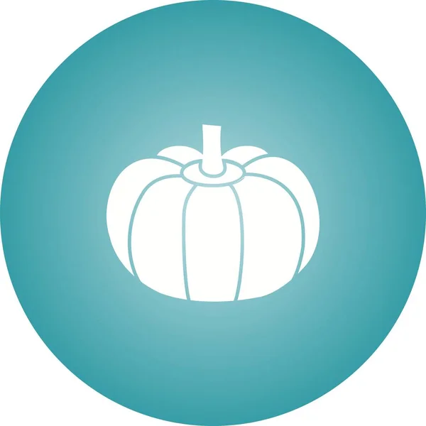 Einzigartiges Pumpkin Vector Glyph Icon — Stockvektor