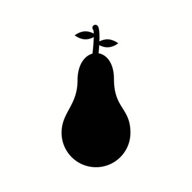 Eşsiz Armut Vektör Kabartma Simgesi