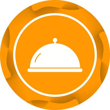 Eşsiz Kaplanmış Gıda Vektörü Şekil Simgesi