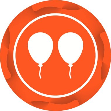 Eşsiz Balonlar Vektör Kabartma Simgesi