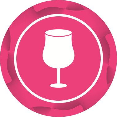 Eşsiz Kokteyl Vektörü Kabartma Simgesi