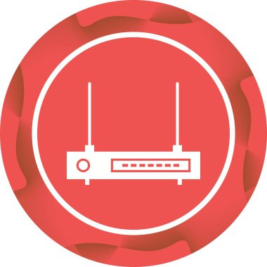 Eşsiz Wifi Yönlendirici Vektör Kabartma Simgesi