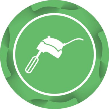 Eşsiz Karıştırıcı Kabartma Vektörü Simgesi