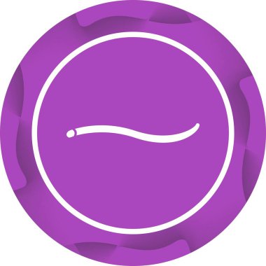 Eşsiz Solucan Vektörü Kabartma Simgesi