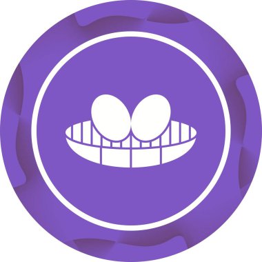 Eşsiz kuşlar yuva Vektör Kabartma Simgesi