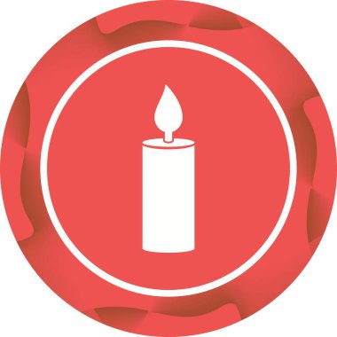 Benzersiz Mum Kabartma Vektörü Simgesi