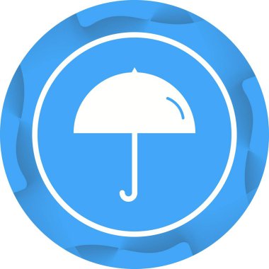 Eşsiz Şemsiye Vektör Kabartma Simgesi