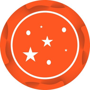 Benzersiz Yıldızlar Vektör Kabartma Simgesi