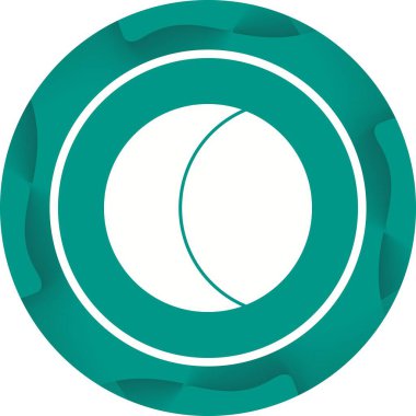 Eşsiz Ay Vektörü Kabartma Simgesi