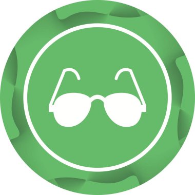 Benzersiz Okuma Gözlüğü Vektör Kabartma Simgesi