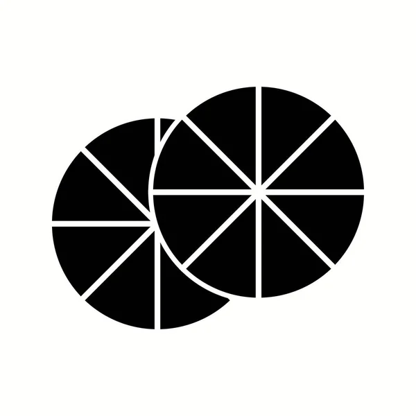 Унікальний Помаранчевий Вектор Гліф Ікон — стоковий вектор