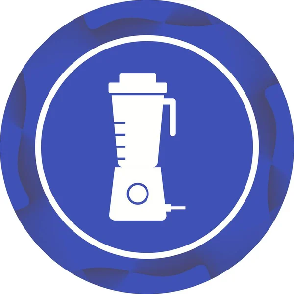 Unique Juicer Machine Glyph Vector Icon — Stock Vector