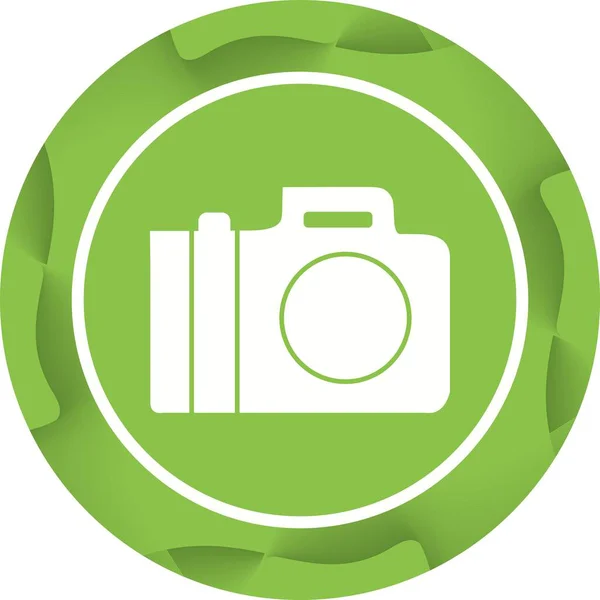 Icona Unica Della Fotocamera Glyph Vector — Vettoriale Stock