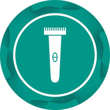 Benzersiz Tıraş Makinesi Vektör Kabartma Simgesi