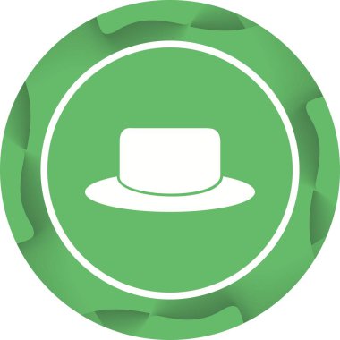 Eşsiz Şapka Vektörü Kabartma Simgesi