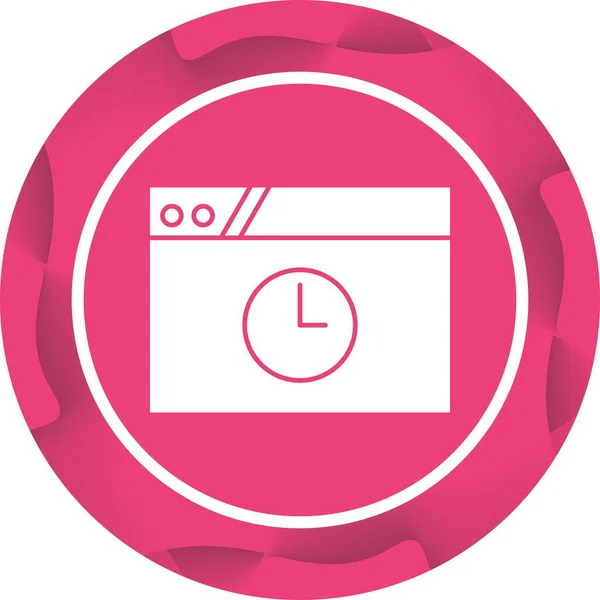 Único Time Out Vector Glyph Icon — Vetor de Stock