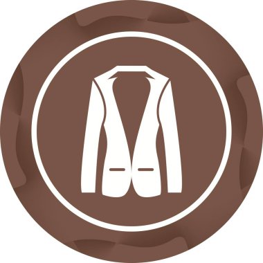Eşsiz Ceket Vektörü Kabartma Simgesi