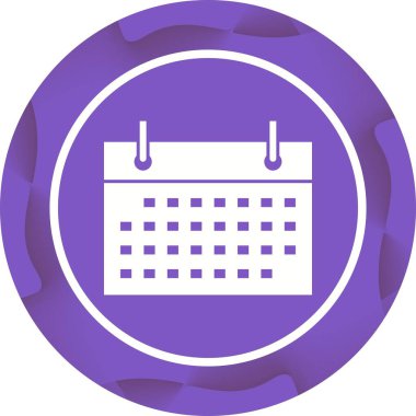 Eşsiz Takvim Vektörü Kabartma Simgesi