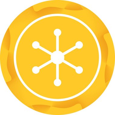 Benzersiz Moleküler Yapı II Vektör Kabartma Simgesi