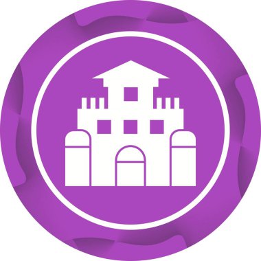 Eşsiz Kum Kalesi Vektör Sembolü Simgesi