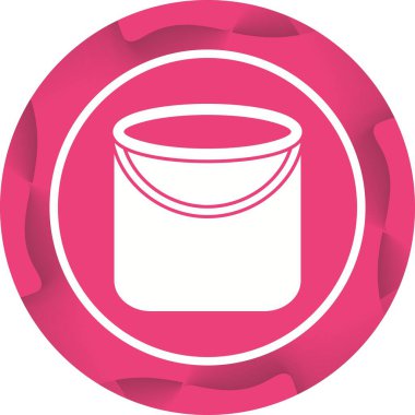 Eşsiz Kum Kovası Vektör Kabartma Simgesi