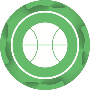 Eşsiz Top Vektörü Kabartma Simgesi