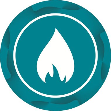 Benzersiz Mum Vektörü Kabartma Simgesi