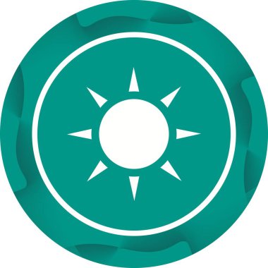 Eşsiz Güneş II Vektör Kabartma Simgesi