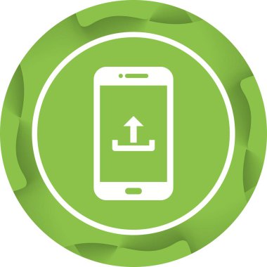 Telefon Vektörü Glyph Simgesine Eşsiz Gönderme