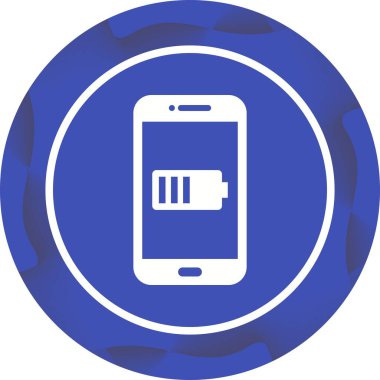 Benzersiz Batarya Göstergesi Vektör Kabartma Simgesi