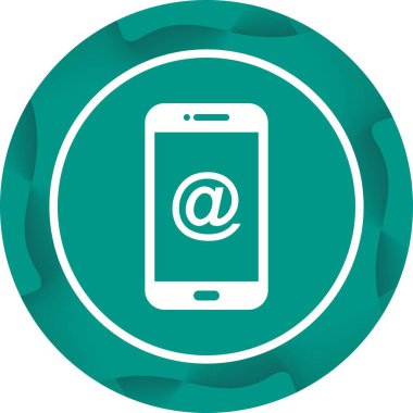 Benzersiz E- posta Adresi Vektör Kabartma Simgesi