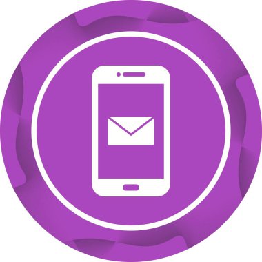 Eşsiz Mesajlaşma Uygulaması Vektör Kabartma Simgesi