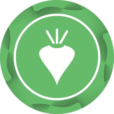 Benzersiz Pancar Vektör Kabartma Simgesi