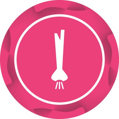 Eşsiz Taze Soğan Vektörü Kabartma Simgesi