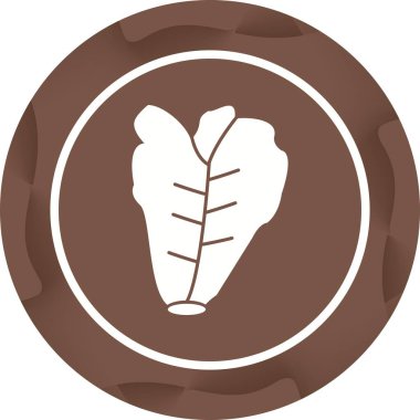 Benzersiz Marul Vektörü Kabartma Simgesi