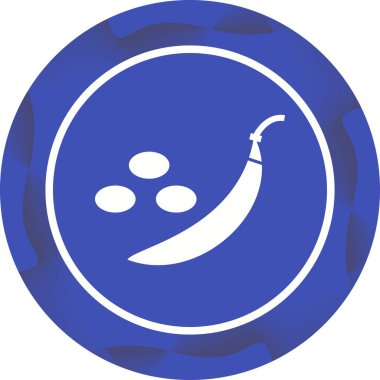 Eşsiz Bezelye Vektörü Kabartma Simgesi