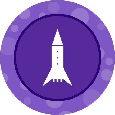 Eşsiz Uzay Roketi Vektör Kabartma Simgesi