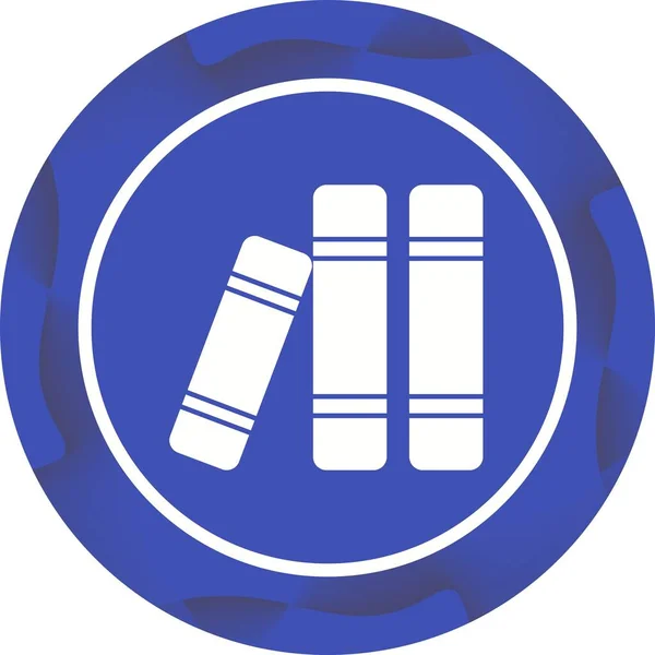 Livros Únicos Vector Glyph Icon — Vetor de Stock