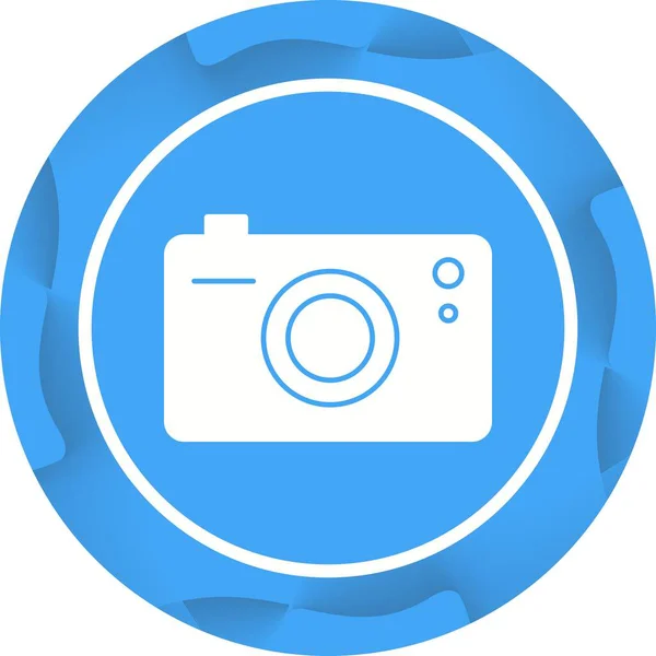 Unieke Camera Vector Glyph Ikoon — Stockvector
