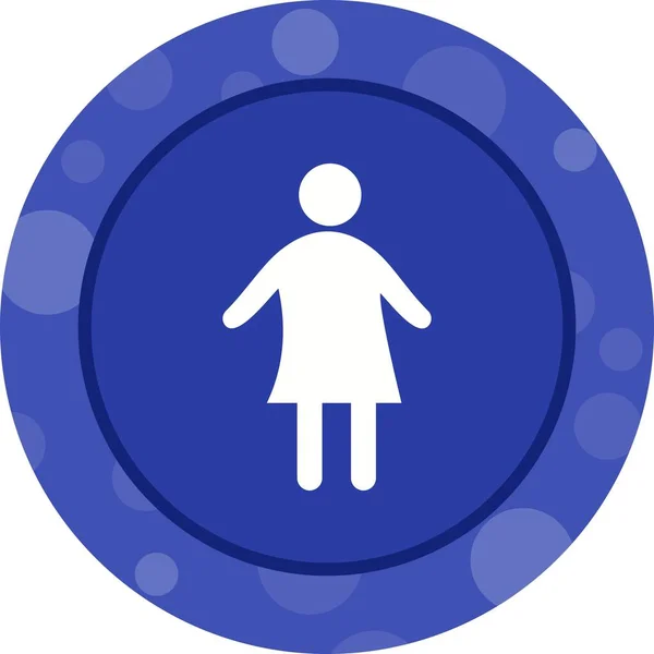 Einzigartiges Child Vector Glyph Icon — Stockvektor